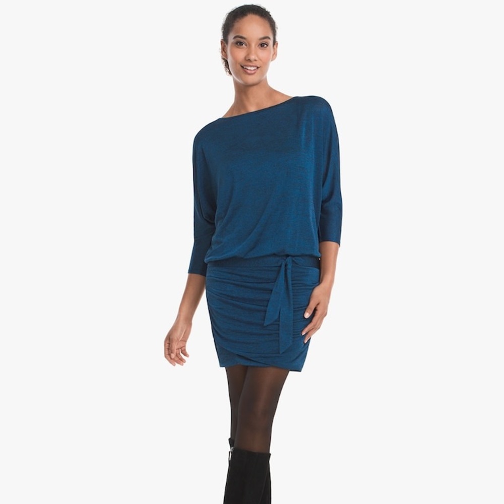 White House Black market 3/4 Dolman Sleeve Knit Dress SZ XL